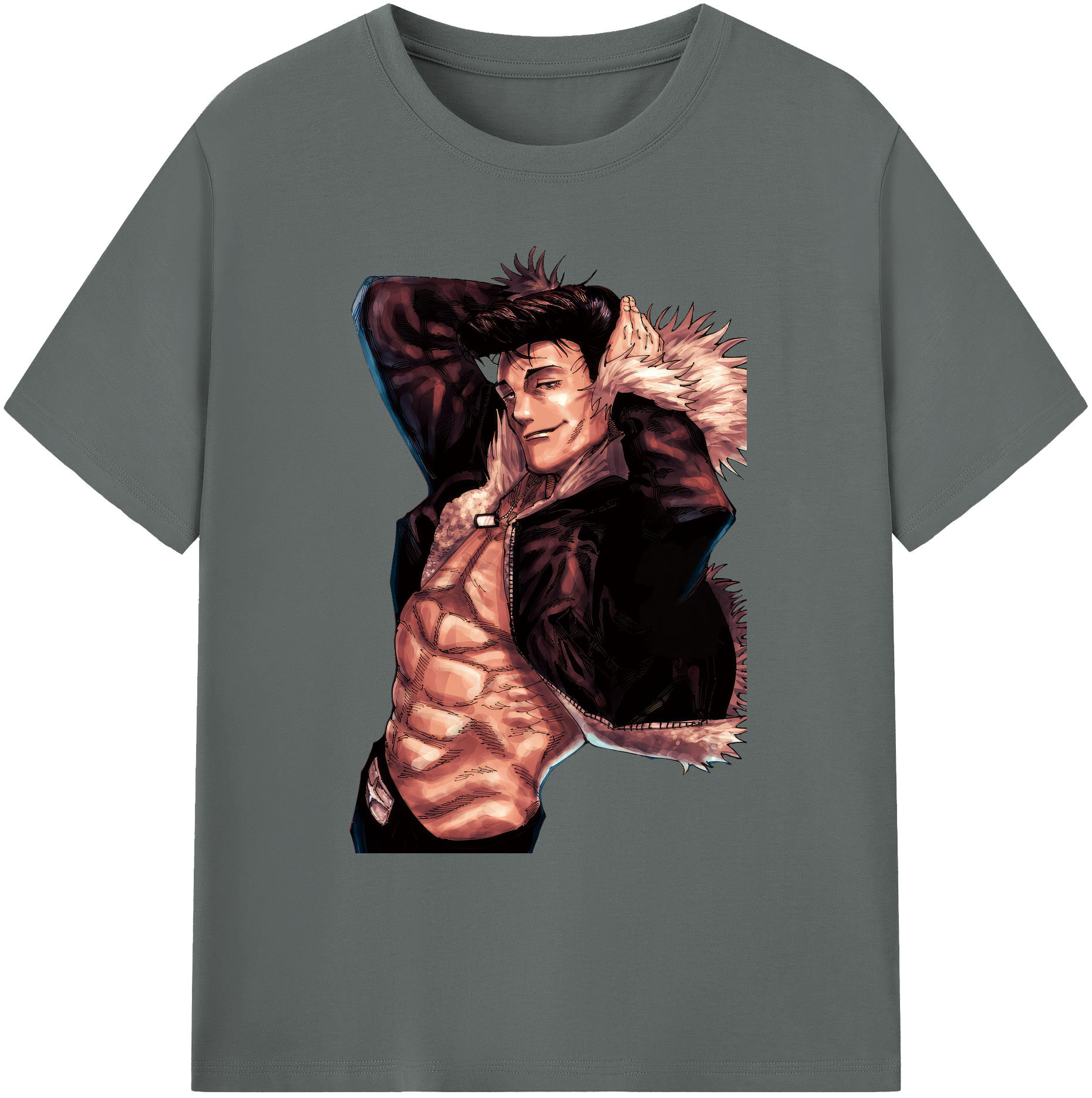 （画像用） 呪術廻戦 Jujutsu Kaisen 綿100％ メンズ半袖Tシャツ｜肌触りやわらか＆通気性